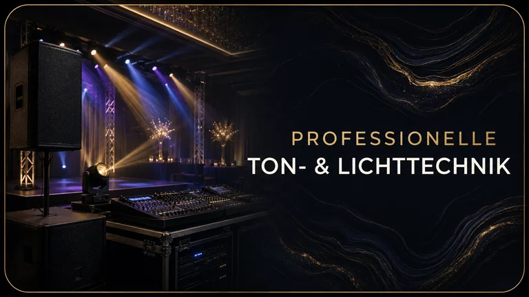 Professionelle Ton- und Lichttechnik für Veranstaltungen