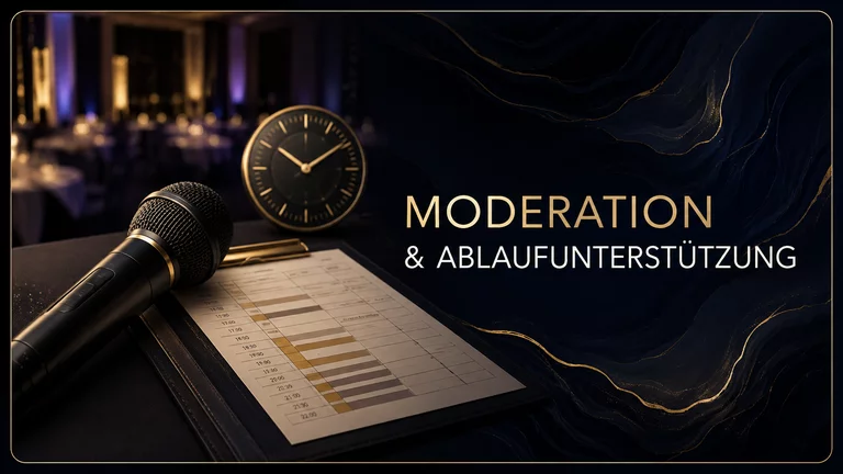 Moderation und Unterstützung beim Veranstaltungsablauf